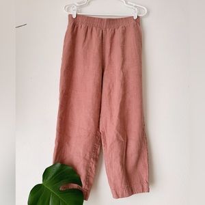 Beaton Linen Bobbi Pants Rose Medium
